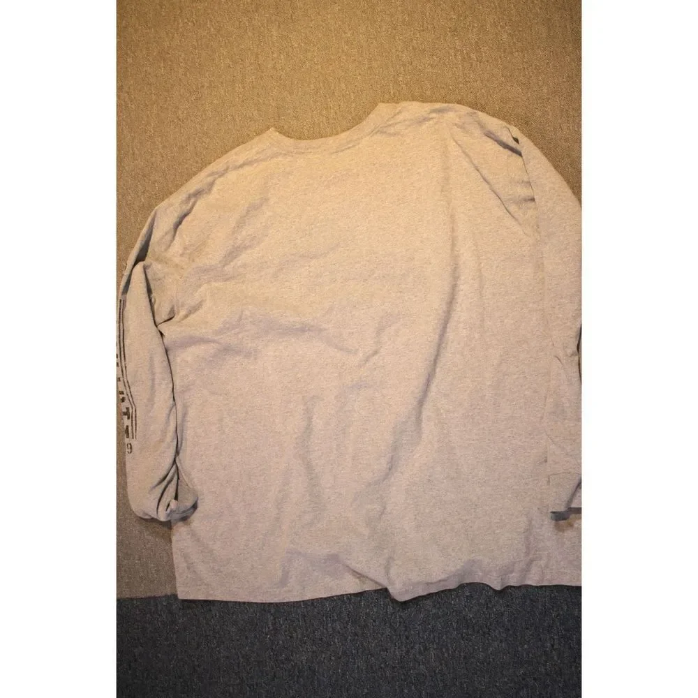 Carhartt Original Fit Long Sleeve Gray Shirt - Size XXXL
